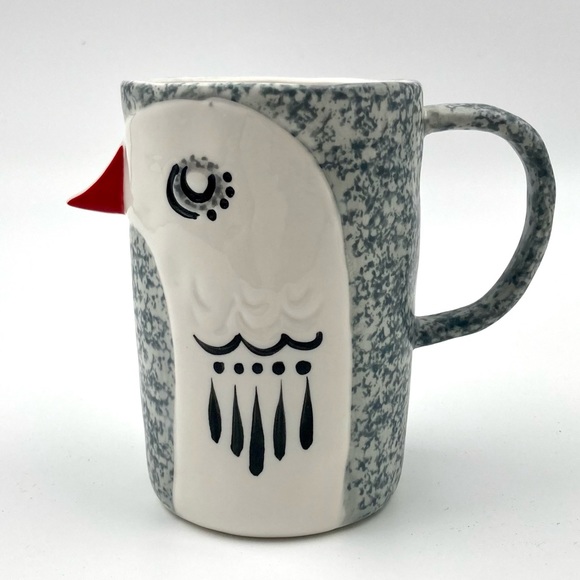Lazslo Bird Mug by Anthropologie / 13 oz Stoneware Cup / Cute Character Mug - Picture 4 of 7
